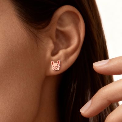 Bulldog Stud Earrings