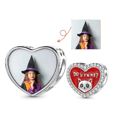 Cat Lover Photo Charm