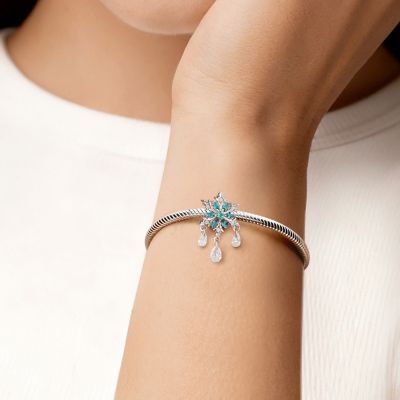 Blue Snowflakes Charm