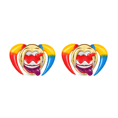 Harley Quinn Stud Earrings