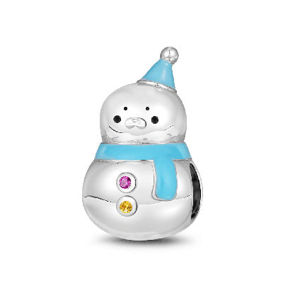 Seal Snowman Charm