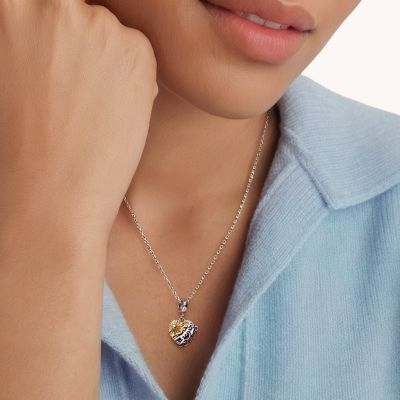 Sun & Moon Heart Pendant