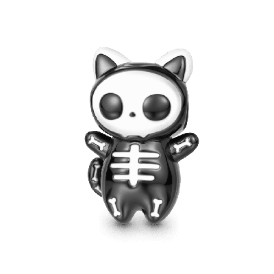 Skull Cat Charm