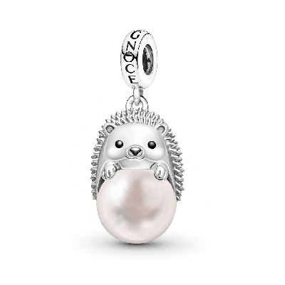 Hedgehog with Pearl Pendant
