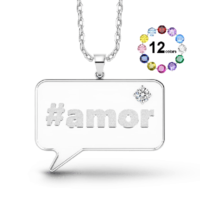 Speech Bubble Custom Necklace