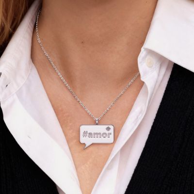 Speech Bubble Custom Necklace