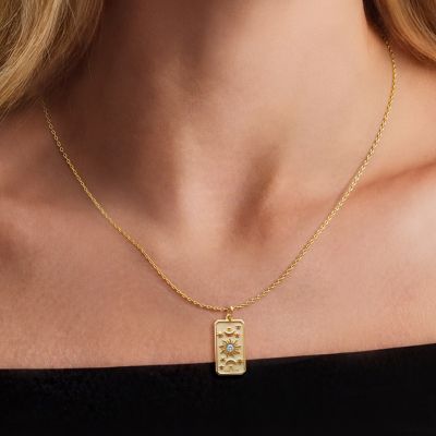 The Sun Tarot Card Necklace