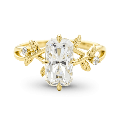 Radiant-cut Engagement Ring
