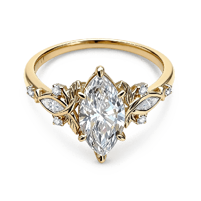 Marquise Cut Engagement Ring
