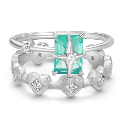 Heart Ring Set