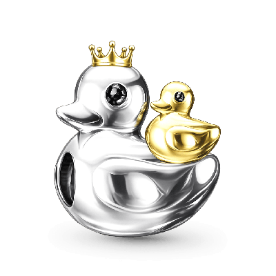 Little Yellow Duck Mother-Child Charm