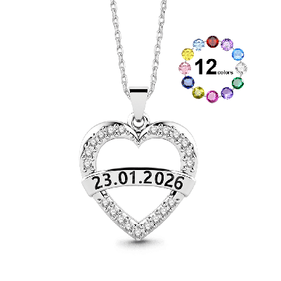 Personalized Heart Necklace