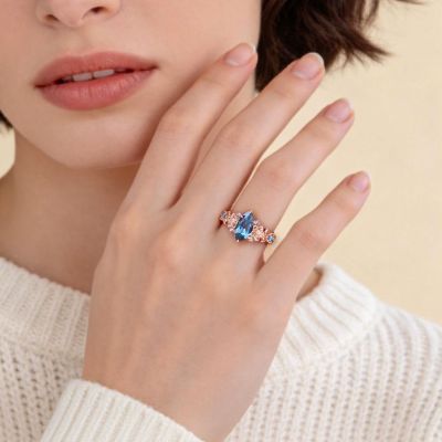 Floral Butterfly Ring
