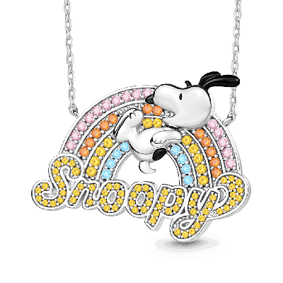 Snoopy Rainbow Necklace