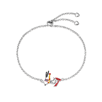 Snoopy Skateboarding Bracelet
