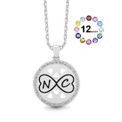 Personalized Heart Initial Necklace