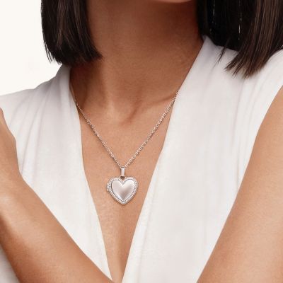 Heart Photo Locket Necklace
