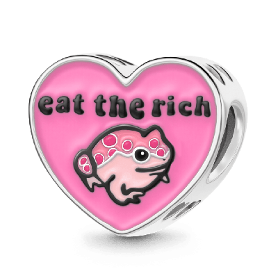 Frog Lucky Heart Charm