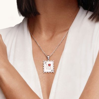 Stamp Love Necklace
