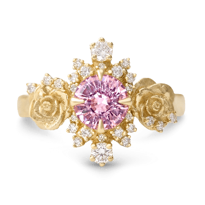 Rose Round-Cut Ring