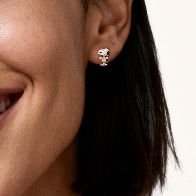 Snoopy Pear-Cut Earrings