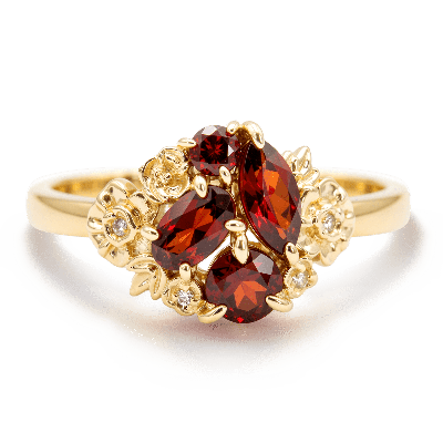 Flower Multiple-Cut Ring