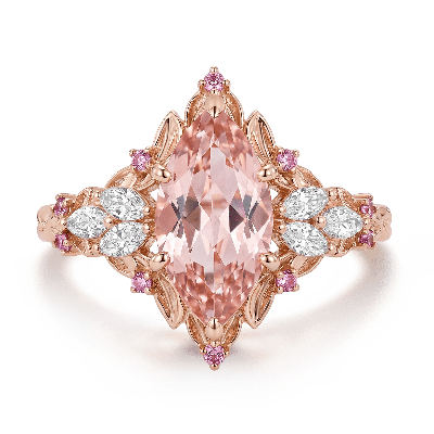 Leaf Marquise-Cut Ring