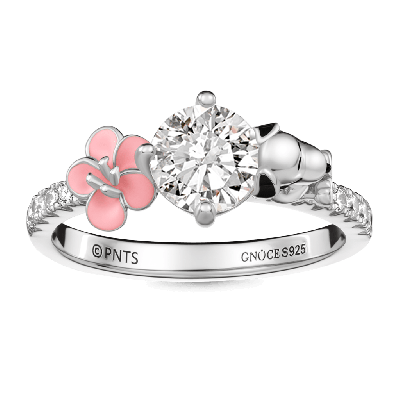 Snoopy Flower Round-Cut Ring