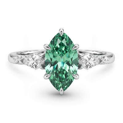 Emerald Marquise-Cut Ring