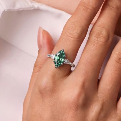Emerald Marquise-Cut Ring