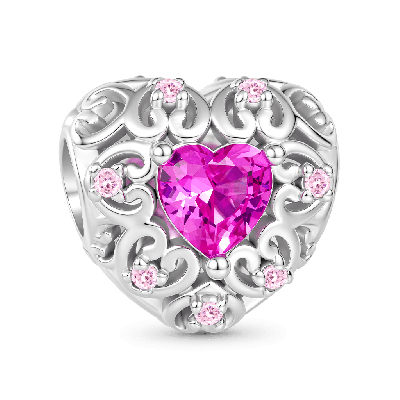 Hollow Love Heart Charm