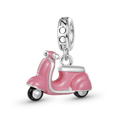 Pink Motorcycle Charm