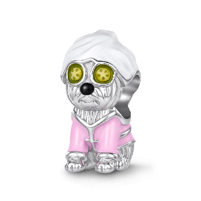 Dog Wearing A Headscarf Charm