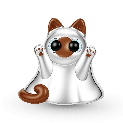 Ghost Cat Charm