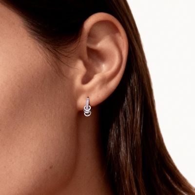 Birthstone Hoop Earrings