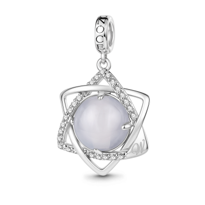 Hexagon Star Engravable Charm
