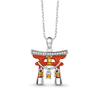 Japanese Torii Gate Necklace
