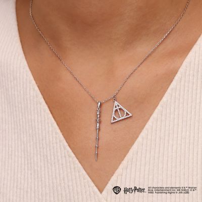 Elder Staff Deathly Hallows Necklace