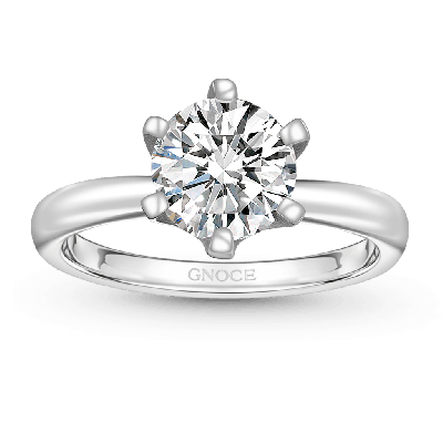 Classic 2CT Halo Moissanite Engagement Ring