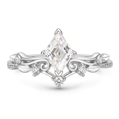 Leaf & Vine Diamond-cut Ring