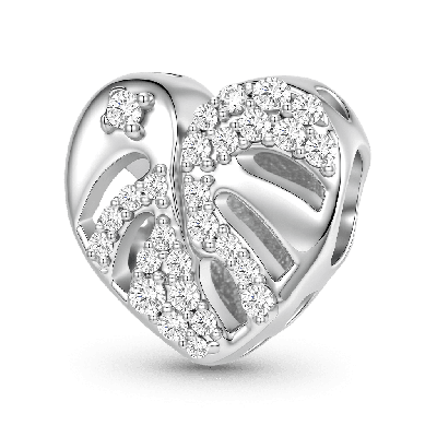 Monstera Leaf Charm