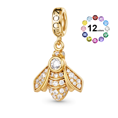 Bee Birthstone Charm