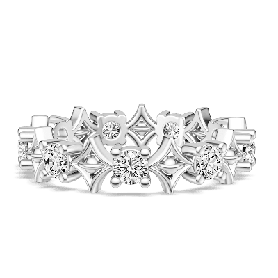 Hollow Square Pattern Ring