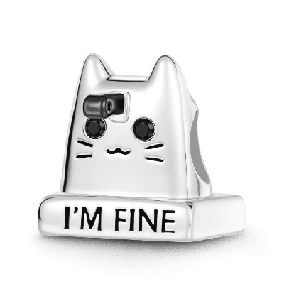 Cat Knife Engravable Charm