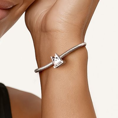 Cat Knife Engravable Charm