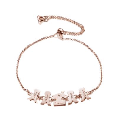 Personalized Heart Bracelet