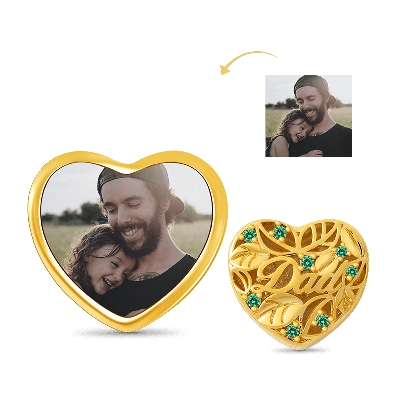 Leaves Photo Charm